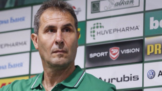 Старши треньорът на Лудогорец Димитър Димитров говори на официалната пресконференция