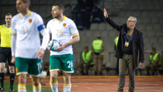 Селекционерът на България Илиан Илиев говори след равенството с