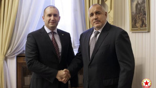 Президентът на Република България Румен Радев и министър председателят Бойко Борисов