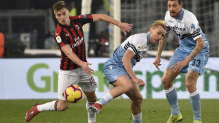 Лацио и Милан завършиха при нулево равенство в първа полуфинална