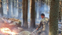 Продължава гасенето на активни огнища на пожара в Рила