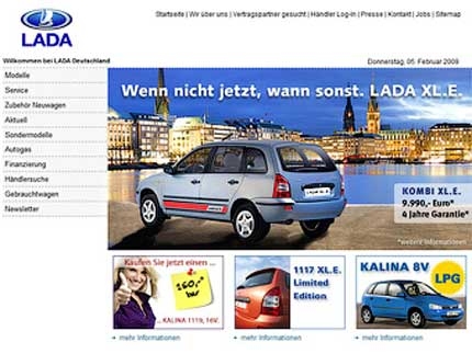 Lada изпревари Jaguar и Saab по продажби в Германия