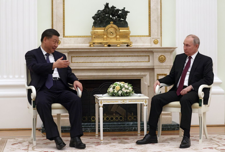 Си Дзипин и Владимир Путин