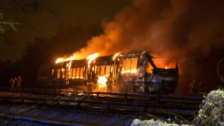 Изгоря регионален влак в Берлин 