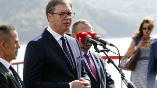 Президентът на Сърбия Александър Вучич който е на посещение в