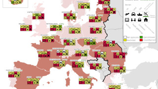 Интерактивна карта ни информира за възможностите за пътуване в Европа 