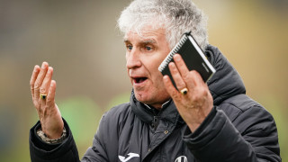 Треньорът на Локомотив София Иван Колев отчете че късметът на