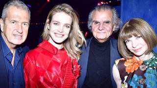 Наталия Водянова празнува с модни корифеи (СНИМКИ)