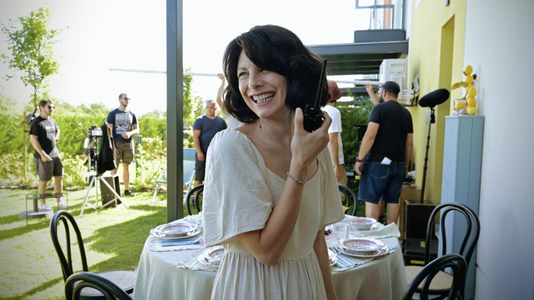 Яна Титова на снимачната площадка на „ Брънч за начинаещи “