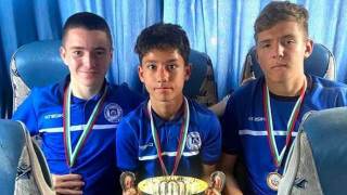 Отборът на ОФК Несебър който спечели Югоизточната Трета лига се