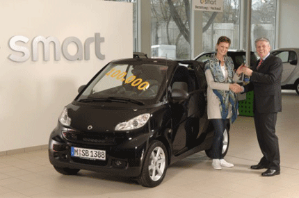 100 000 за новото поколение на smart fortwo  