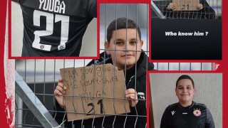 От ЦСКА зарадваха малък свой фен който по време на