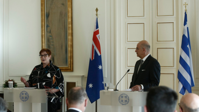 Външният министър на Австралия започна европейска обиколка в Атина в