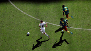 Камерун 1 2 Сърбия 45′ Край на първото полувреме