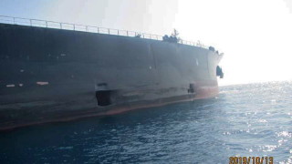 Иран публикува снимки с ударения танкер