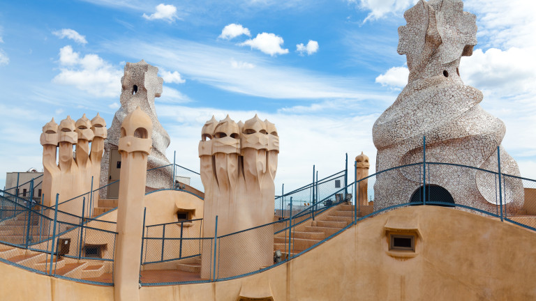 Casa Milà, на покрива
