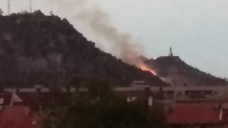 Загасен е пожарът на Младежкия хълм в Пловдив