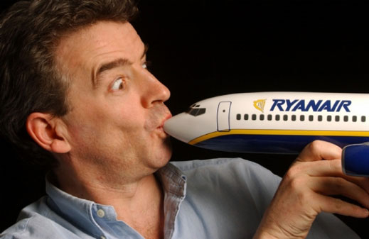 Правостоящи в самолетите на Ryanair