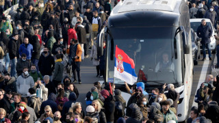 И днес в Сърбия имаше блокади в знак на протест