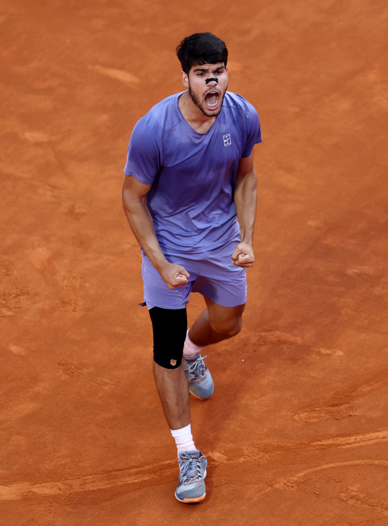 Карлос Алкарас след успеха на финала на Italian Open 2025