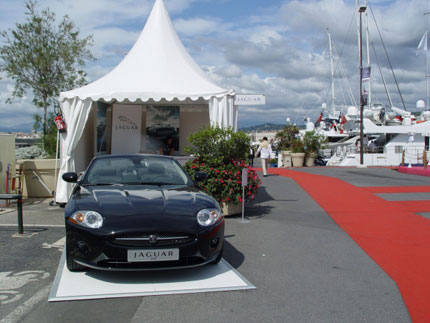 Jaguar - основен превозвач на яхт-шоуто в Кан