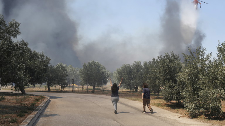 Няма данни за пострадали българи при пожарите край Атина и в други райони на Гърция