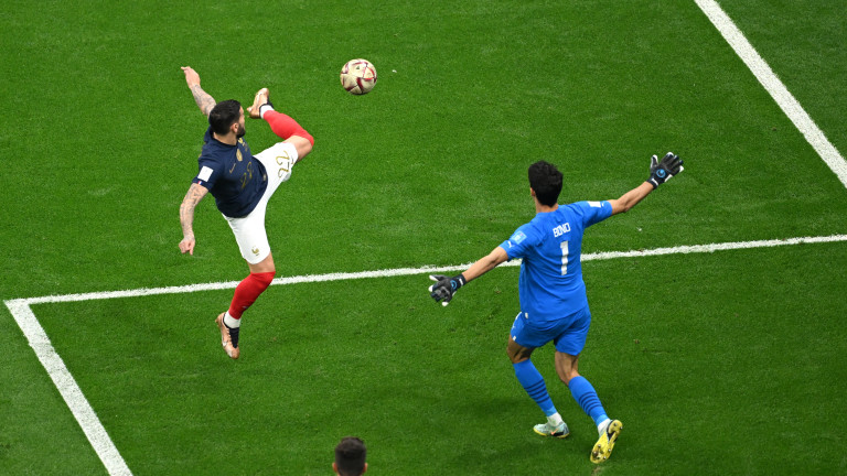 Франция 1 : 0 Мароко 26′ Софиан Буфал получава първия