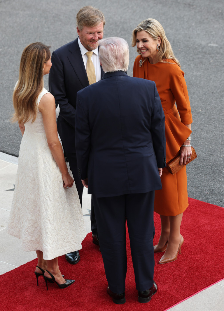 Мелания и Доналд Тръмп посрещат нидерландските крал и кралица в САЩ