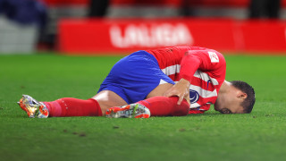 Нападателят на Атлетико Мадрид Алваро Мората се отърва от тежка