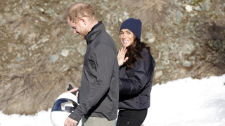 Както беше обявено предварително принц Хари и Меган Маркъл пристигнаха