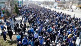 Наско Сираков поведе "синьото" шествие