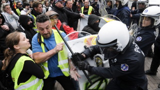 Сблъсъци на поредния протест на жълтите жилетки