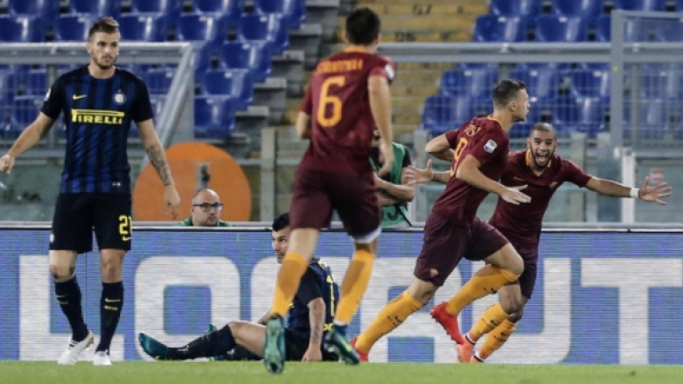 Страхотен мач на "Олимпико", Рома подчини Интер с 2:1! (ВИДЕО)