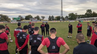 Футболистът на Локомотив Горна Оряховица Александър Узунов сложи