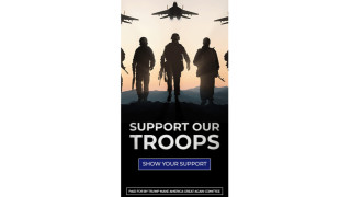 Тръмп се рекламира за преизбиране с плакат с руски изтребители