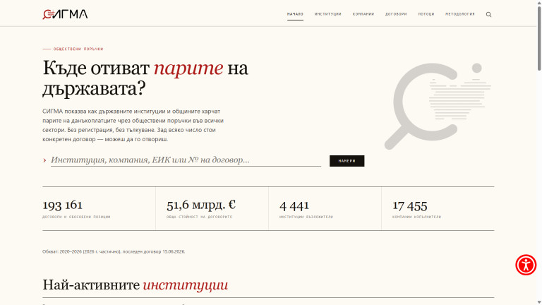 СИГМА: Държавата vibecode-на по-добър сайт за следене на обществените поръчки. Даже работи