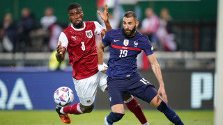 Нападателят на френския национален отбор Карим Бензема говори след равенството с Австрия