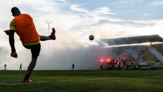 Привърженици на Ботев Пловдив направиха великолепна футболна атмосфера преди утрешното дерби