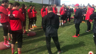 Отборът на ЦСКА започна подготовка за предстоящия мач с Лудогорец