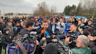 Димитър Бербатов пристигна на Националния протест срещу управлението на БФС
