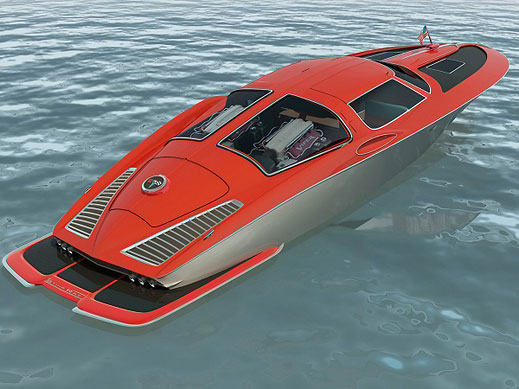 Chevrolet Corvette 63’ насред океана