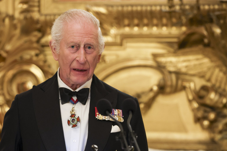 Крал Чарлз на държавния банкет