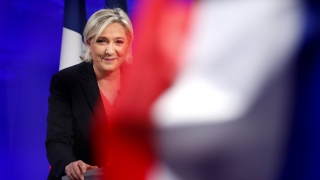 Френската националистическа партия Национален фронт водена от Марин льо Пен