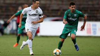 Славия - Витоша 3:2,  Калоян Кръстев отбеляза с глава за пълния обрат