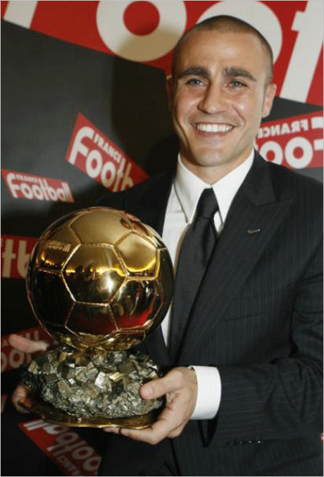 Фабио Канаваро избран за футболист №1 на ФИФА