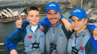 От няколко дни Дейвид Бекъм е с цялото семейство в