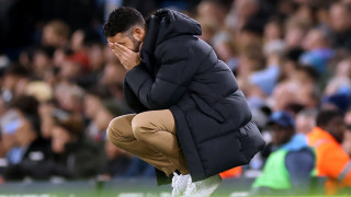 Мениджърът на Манчестър Юнайтед Рубен Аморим говори след загубата