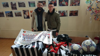 Отборът на Локомотив Пловдив зарадва възпитаниците на Дома за деца лишени