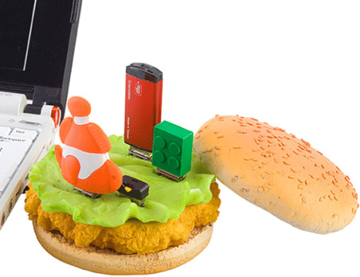 Един пилешки USB сандвич, моля!