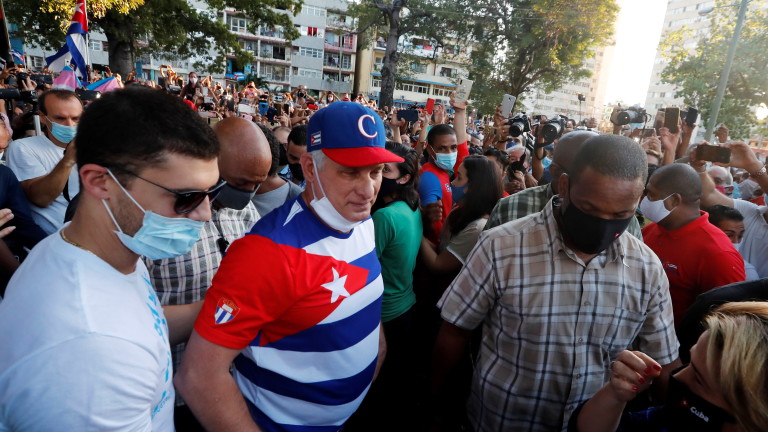 Кубинският президент Мигел Диас-Канел обяви, че неотдавнашен протест в Хавана